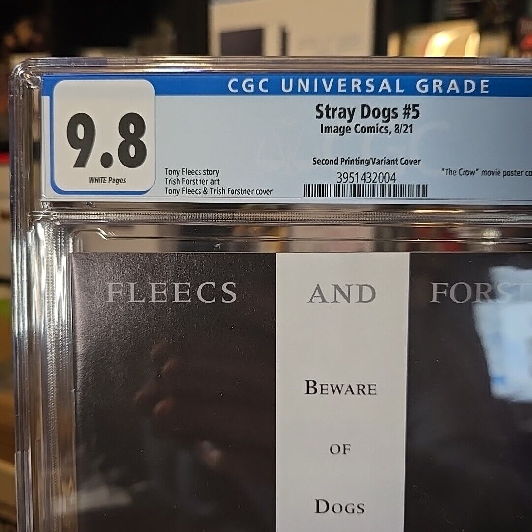Stray Dogs #5 2nd Print 1:10 CGC 9.8 Fleecs & Forstner The Crow Horror Variant