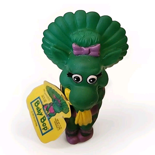 Vintage 1992 - Barney The Dinosaur - Baby Bop 7" Coin Bank -
