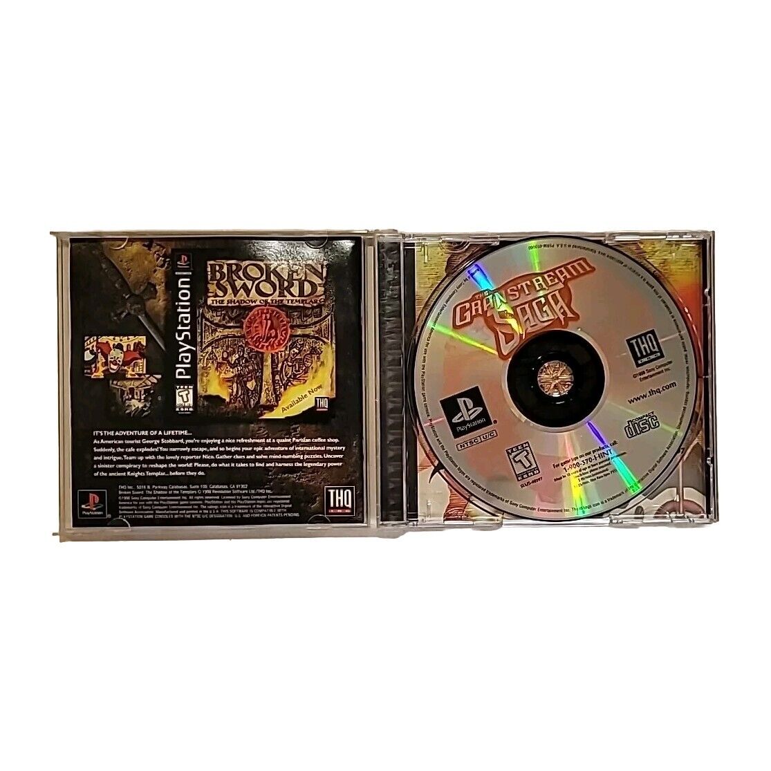 The Granstream Saga Sony PlayStation 1 PS1 CIB With Registration Card Tested