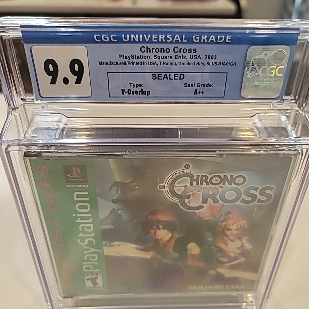 Chrono Cross SONY PLAYSTATION 1 BRAND NEW SEALED PS1 CGC Graded 9.9 A++ Greatest