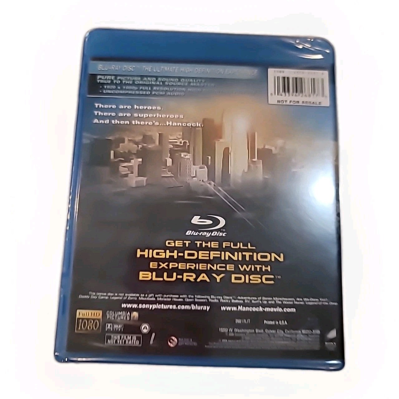 Hancock (Blu-ray, Best Buy Exclusive, 2008) - FACTORY SEALED