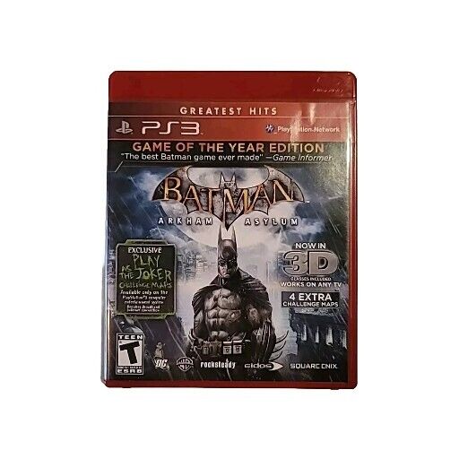 Batman: Arkham Asylum -- Game of the Year Edition (Sony PlayStation 3, 2010)