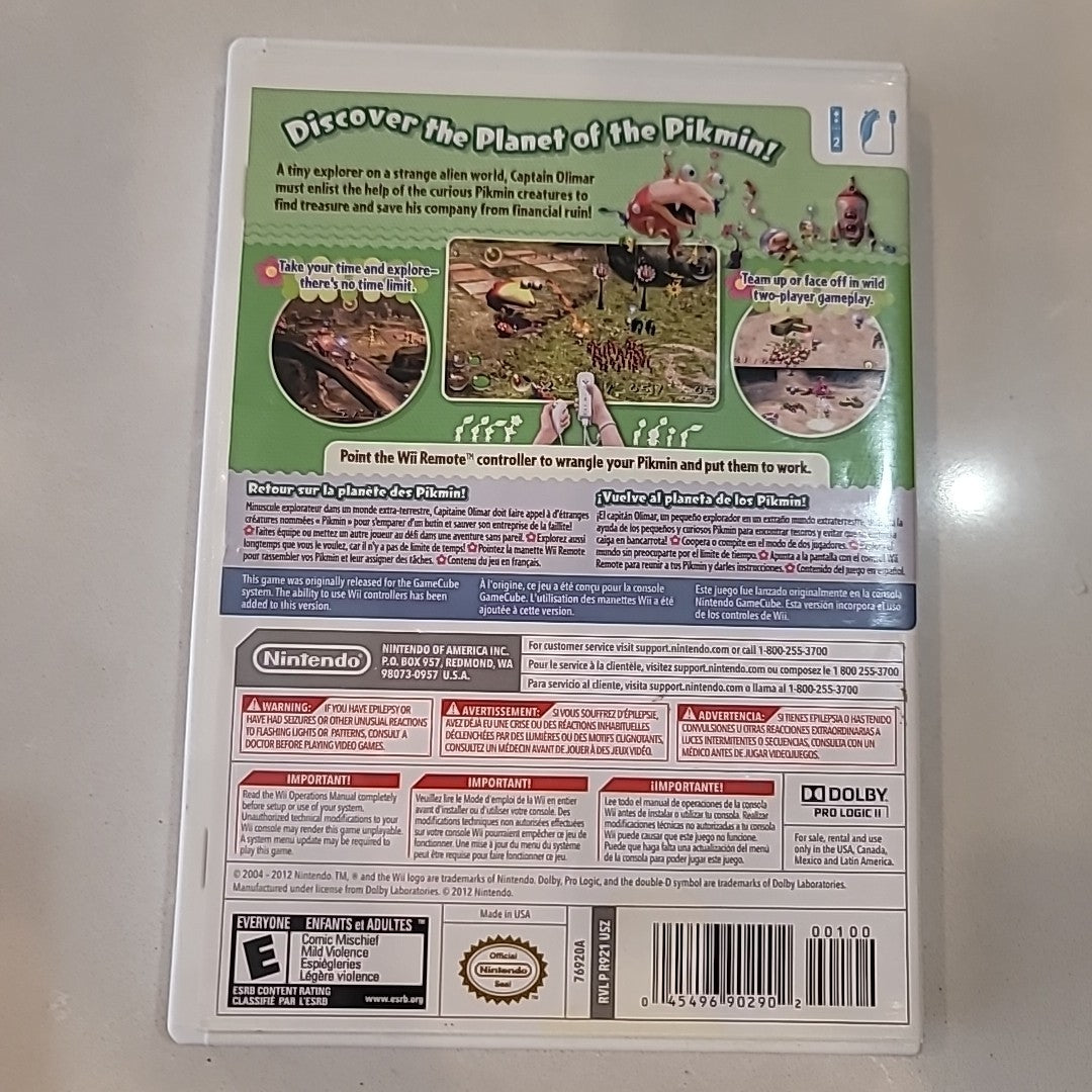 Pikmin 2 Nintendo Wii Case Manual & Inserts Only NO GAME