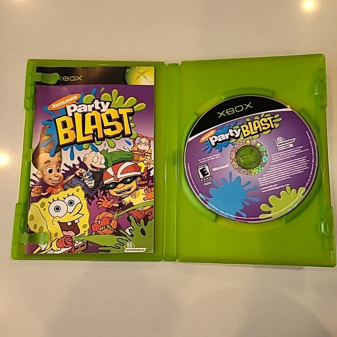 Nickelodeon Party Blast (Original Xbox) CIB COMPLETE & TESTED