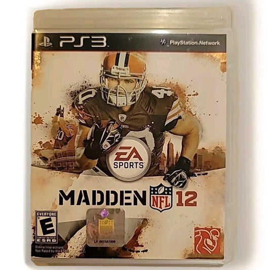 Madden NFL 12 (Sony PlayStation 3, 2011) COMPLETE CIB