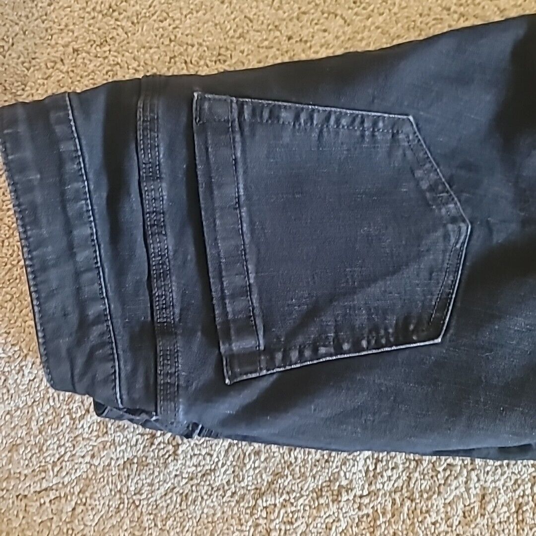 New York & Company Curvy Low Rise Skinny Denim Jeans Women's 10 Blue Dark Wash