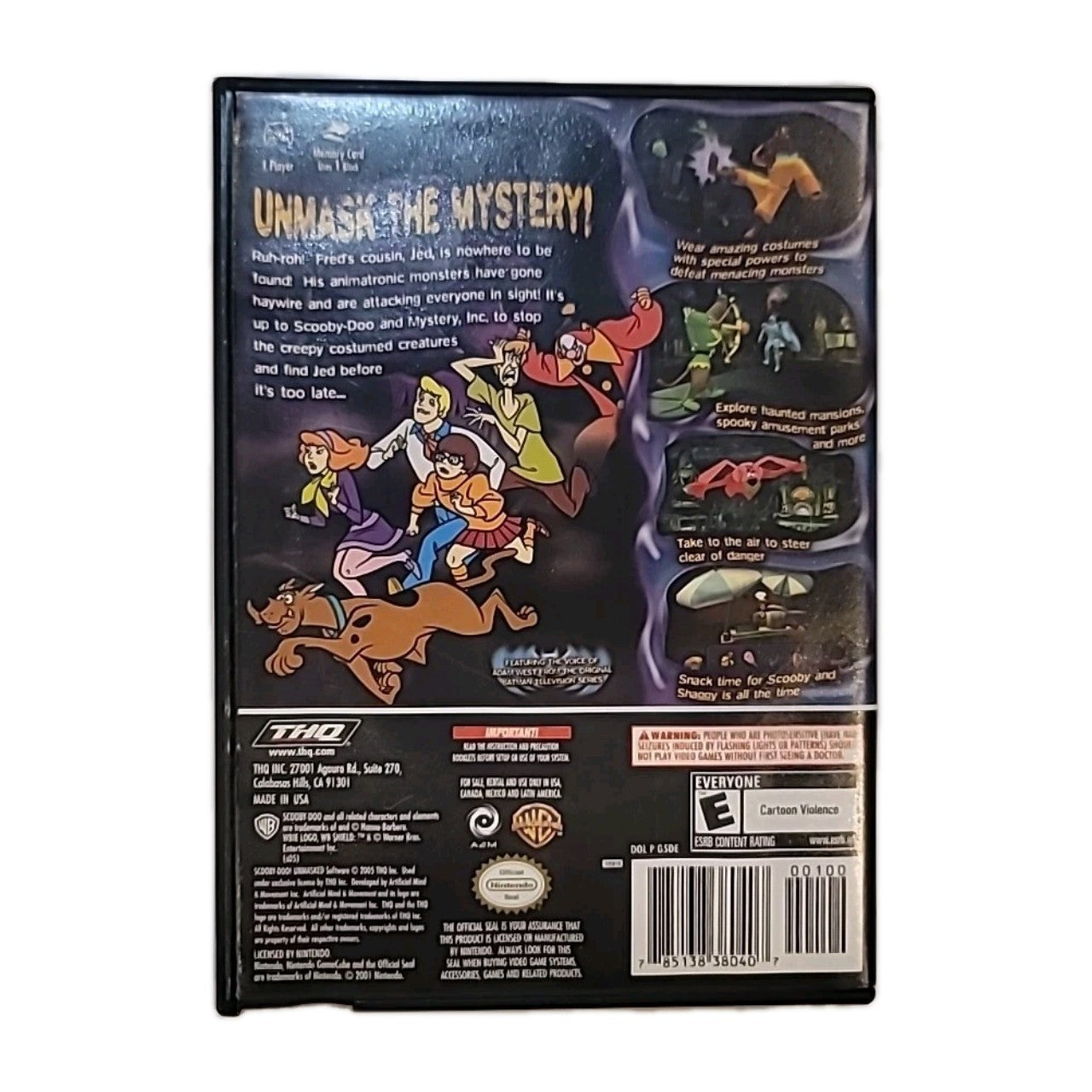 Scooby-Doo Unmasked (Nintendo GameCube, 2005) Manual Included.