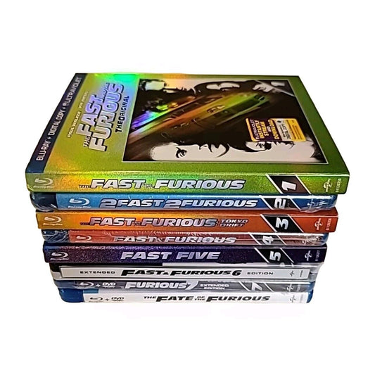 Fast & Furious Movies 1-8 Lot (Blu-ray) Some W Slipcover