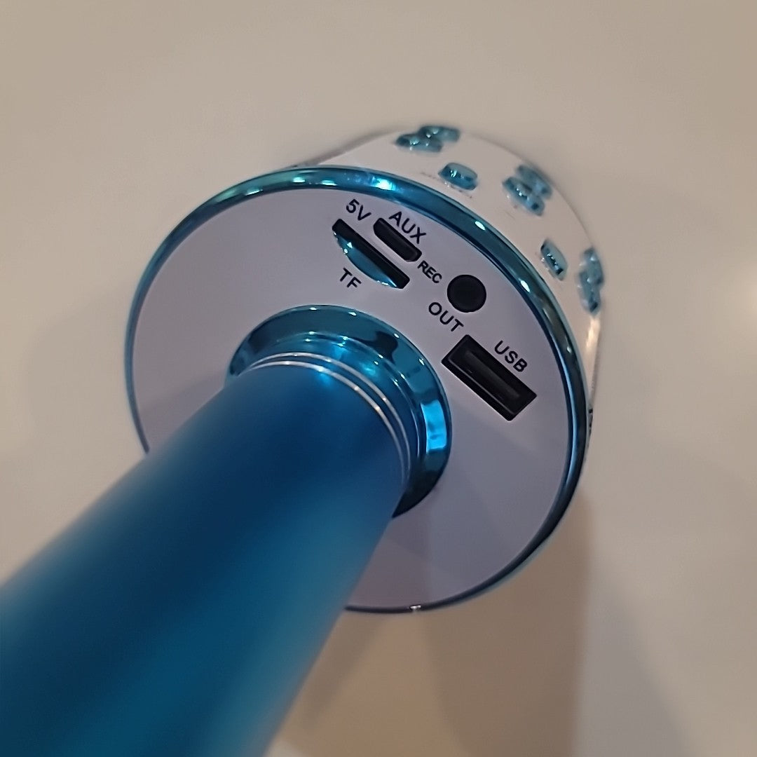 Wireless Bluetooth Karaoke Microphone 3 in1 Portable Handheld Karaoke Used