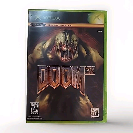 Doom 3 (Microsoft Xbox, 2005) Complete W/ Manual