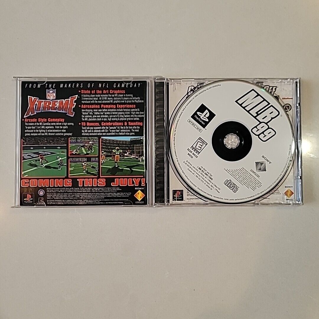 MLB 99 (Sony PlayStation 1, PS1) CIB, Authentic