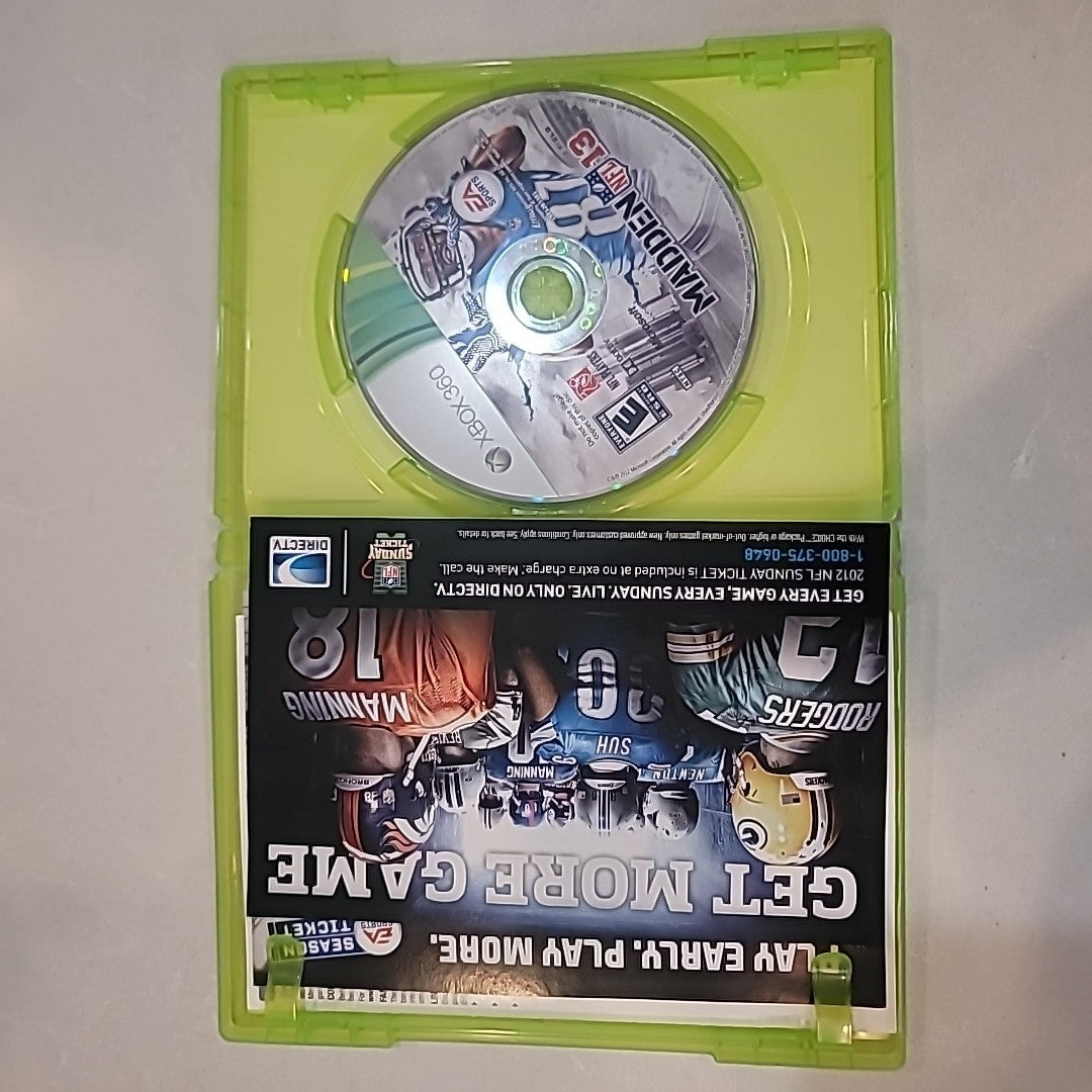Madden NFL 13 (Microsoft Xbox 360, 2012) Complete & Tested