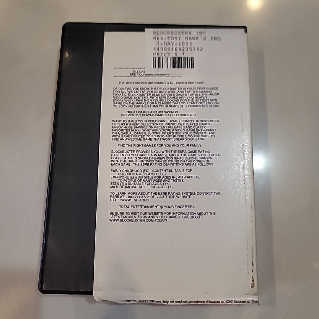 Tony Hawk's Pro Skater 2 - Nintendo 64 (Tested And Working!)