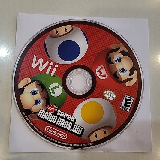 New Super Mario Bros Wii (Nintendo Wii) Disc Only