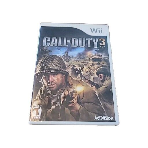 Call of Duty 3 (Nintendo Wii, 2006) CIB W/manual. Tested! Ships Fast