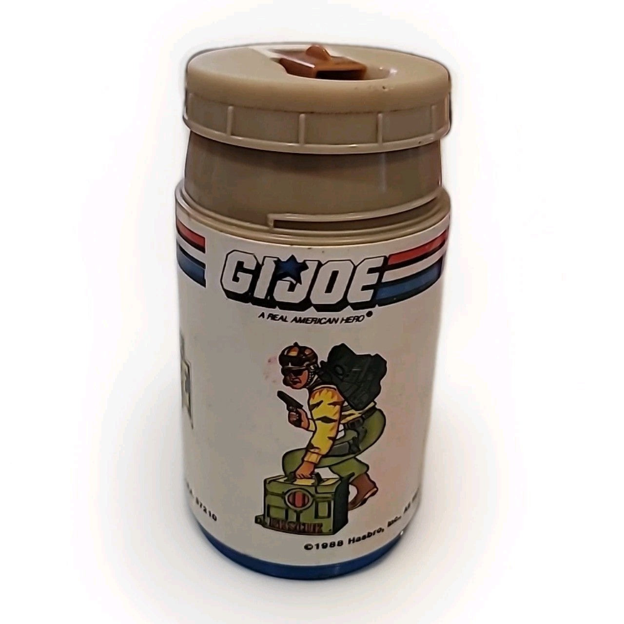 Vintage GI Joe Aladdin A Real American Hero Plastic Thermos Hasbro 1988- used