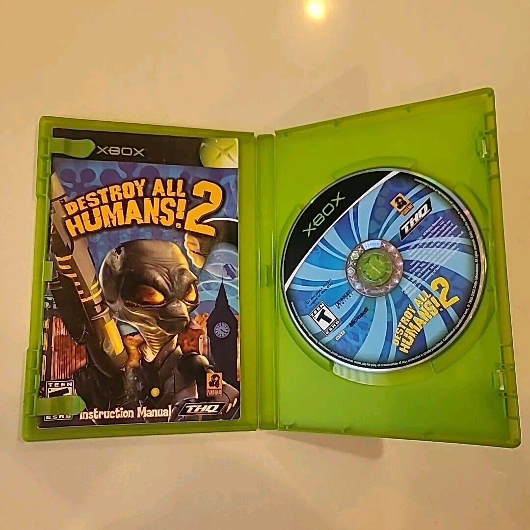 Destroy All Humans 2 (Microsoft Xbox, 2006) Complete CIB
