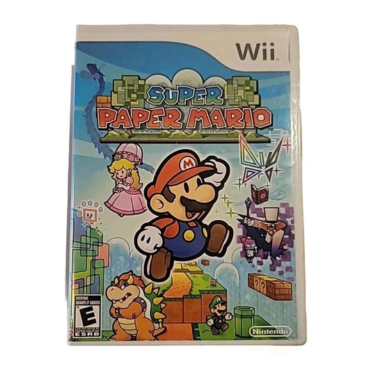 Super Paper Mario Nintendo Wii Complete CIB Manual  WII U MARIO