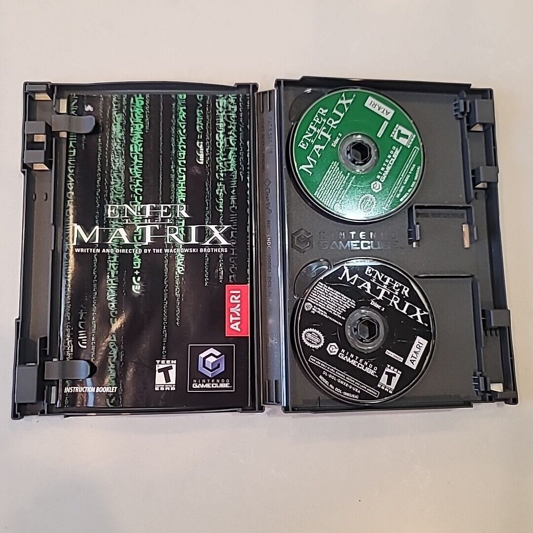 Enter the Matrix (Nintendo GameCube, 2003) CIB Complete, BOTH Discs