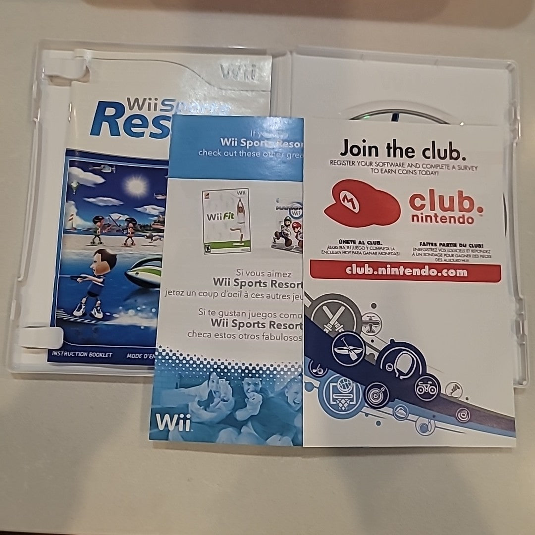 Complete! Wii Sports Resort Nintendo Wii 2009 w/Manuals & Inserts - Tested/Works