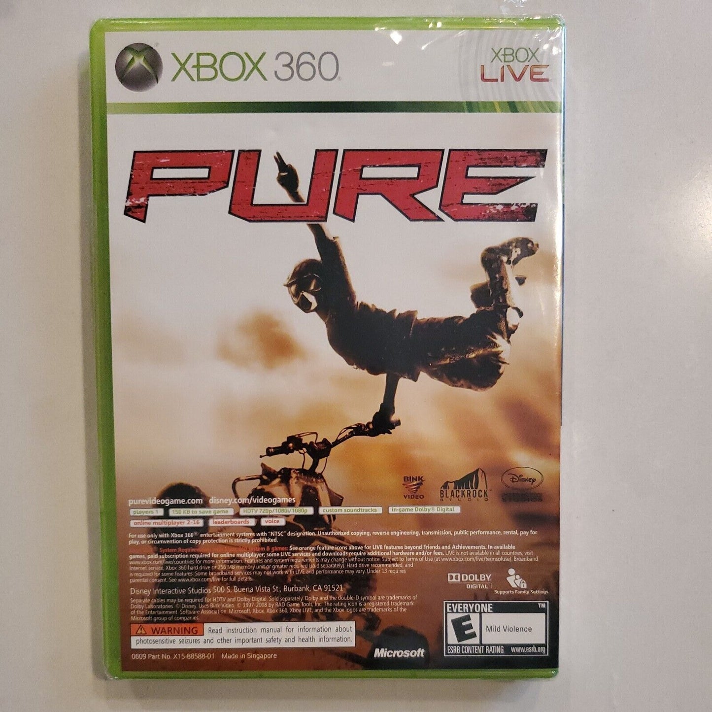 LEGO Batman The Videogame and Pure Xbox 360 Brand New Sealed Tear in Seal SB1