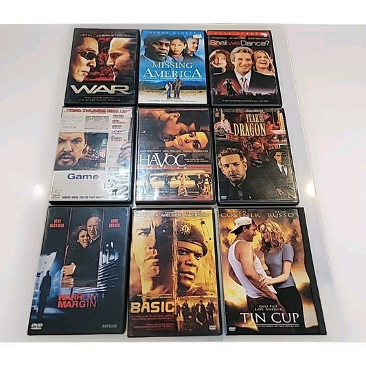 Lot Of 9 dvds (Discs are Excellent)