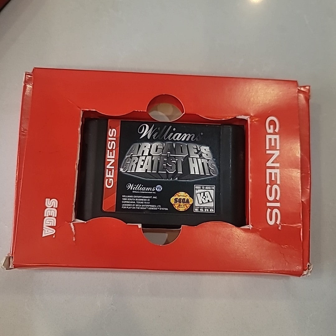 Williams Arcade's Greatest Hits (Sega Genesis, 1996) Authentic Complete Tested