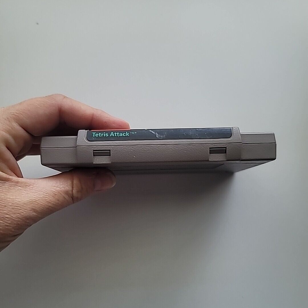 NINTENDO TETRIS ATTACK SNES GAME CARTRIDGE Tested Works Authentic