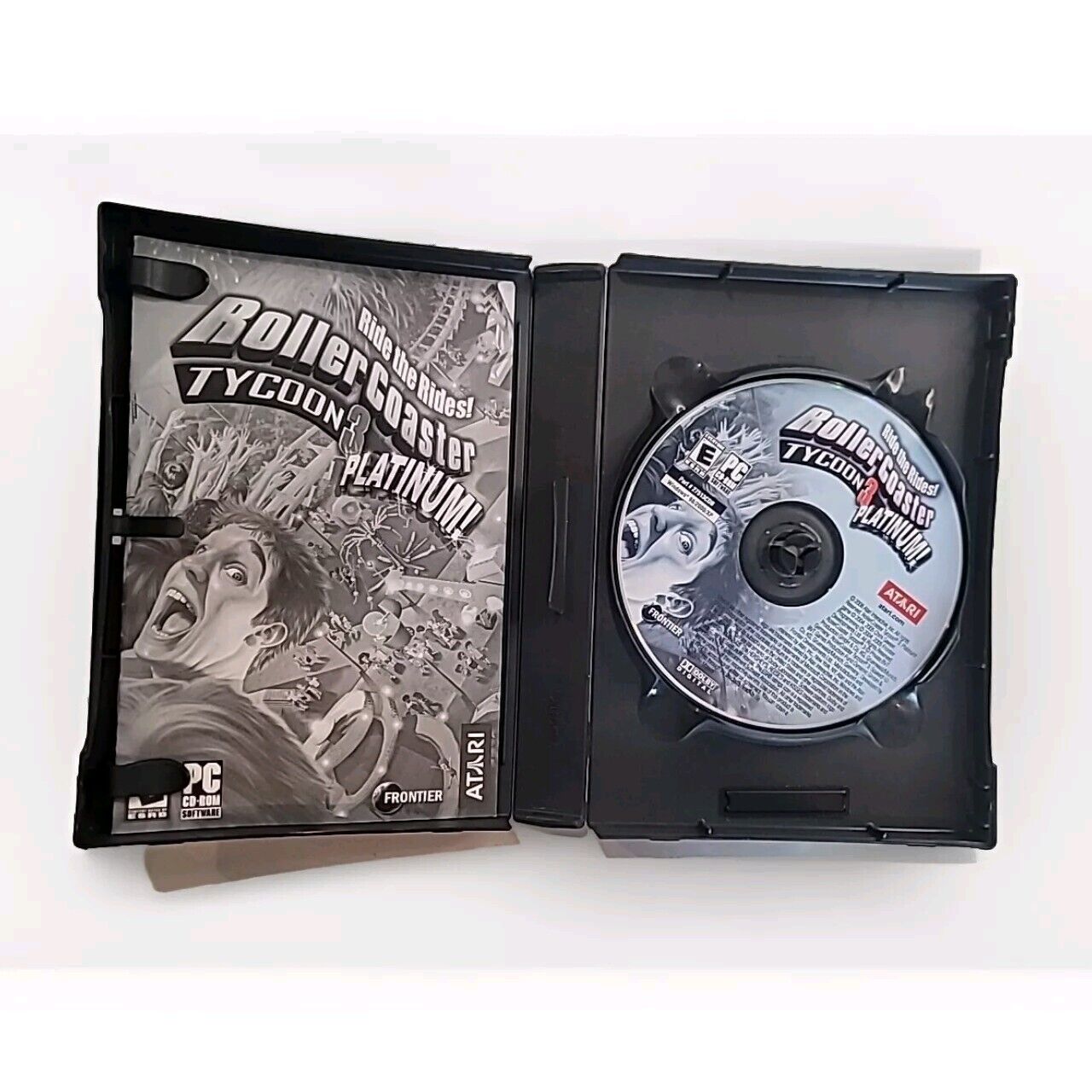 Roller Coaster Tycoon 3 Platinum (PC, CD-ROM, 2006) Used Tested Works CIB