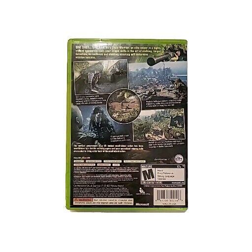 Sniper: Ghost Warrior CIB w/ Manual - Xbox 360 -