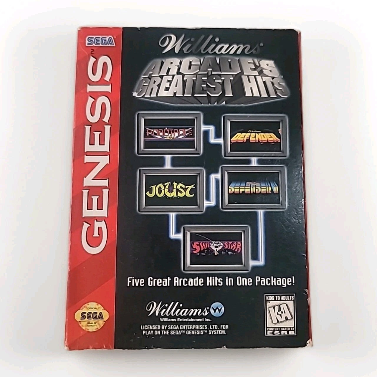 Williams Arcade's Greatest Hits (Sega Genesis, 1996) Authentic Complete Tested