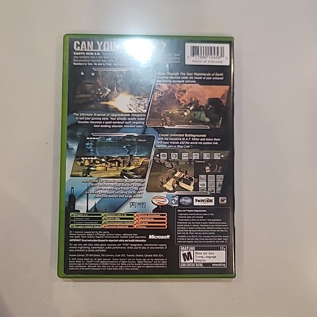 Pariah (Original OG Xbox, 2005) Complete w/ Manual CIB Black Label Tested
