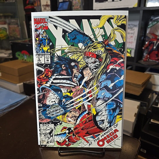 X-Men #5 (1992) NM Marvel Comics ICONIC Jim Lee Wolverine Omega Red FN/VF