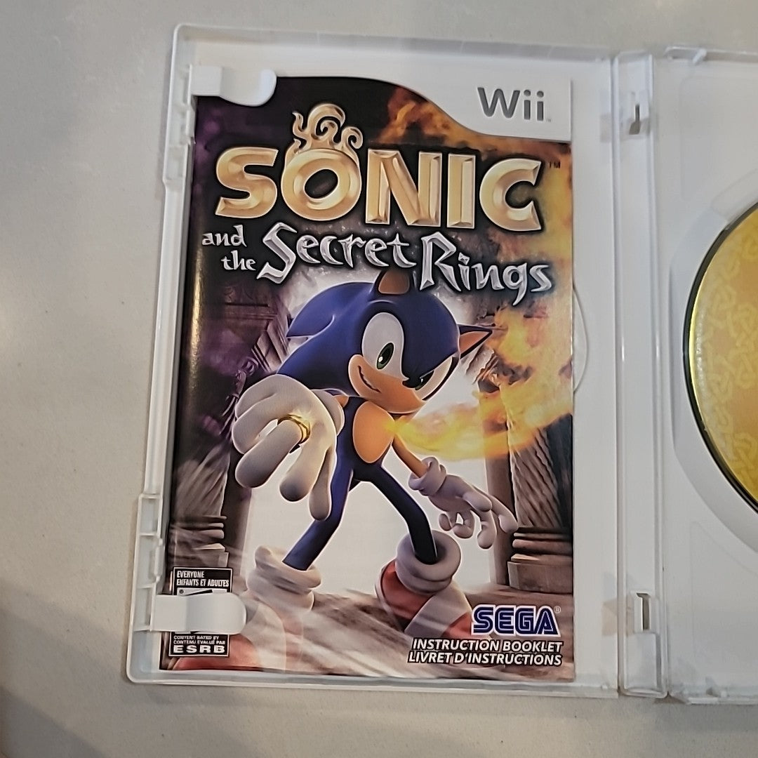 Sonic & The Secret Rings - Nintendo Wii/ CIB/ TESTED AND WORKS