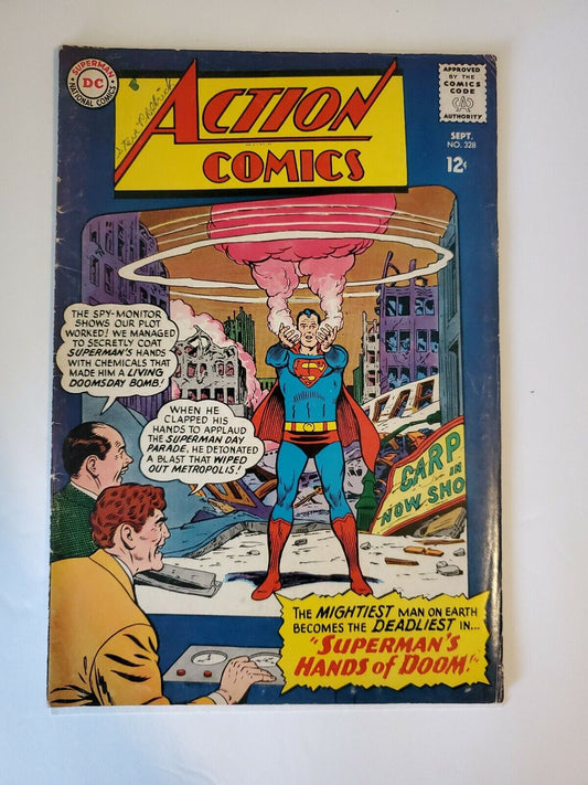Action Comics #328 Silver age VG+ Superman JP