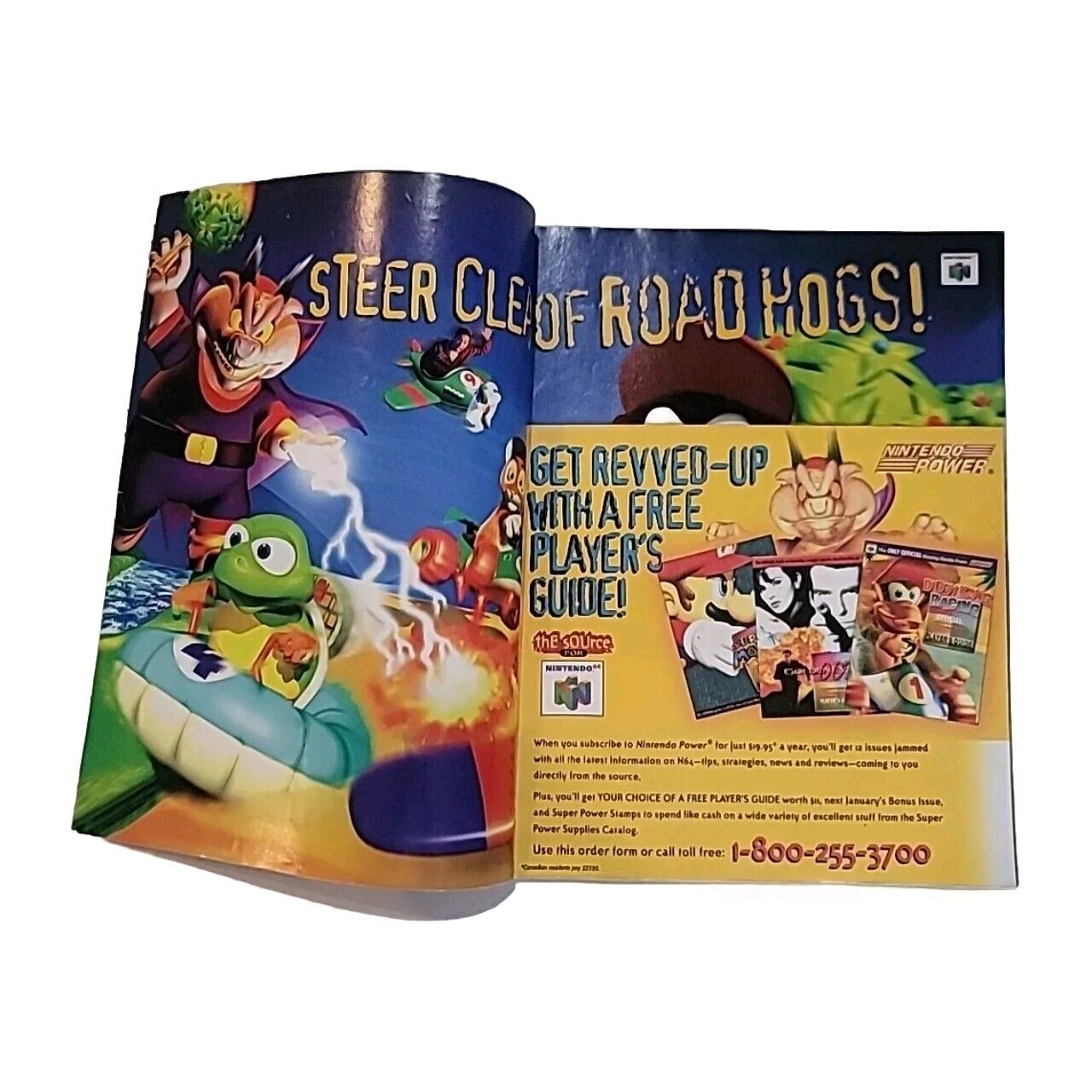 Nintendo Power vol 108 MLB Ken Griffey, Quest 64 poster, CIB!