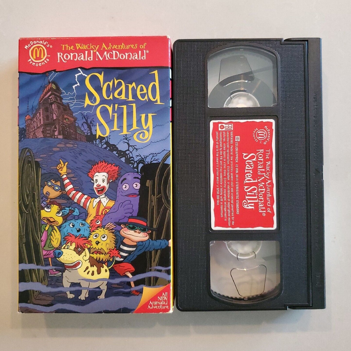 The Wacky Adventures of Ronald McDonald : SCARED SILLY (VHS 1998)