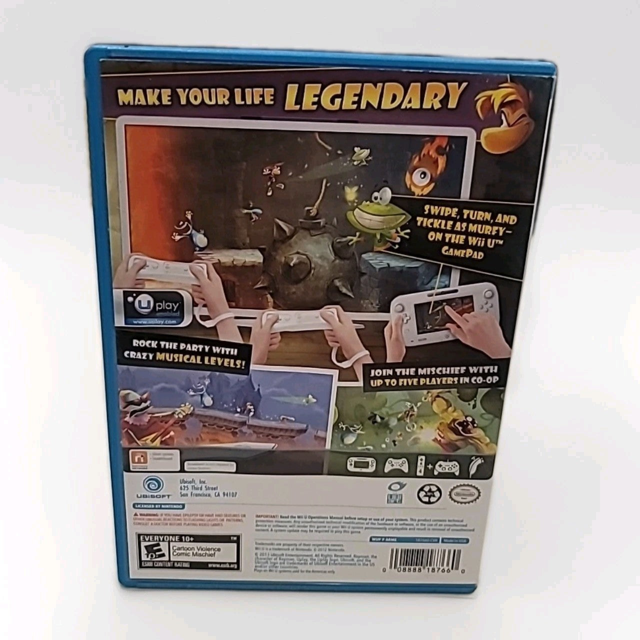 Rayman Legends (Nintendo Wii U, 2013) Game Complete With Manual CIB