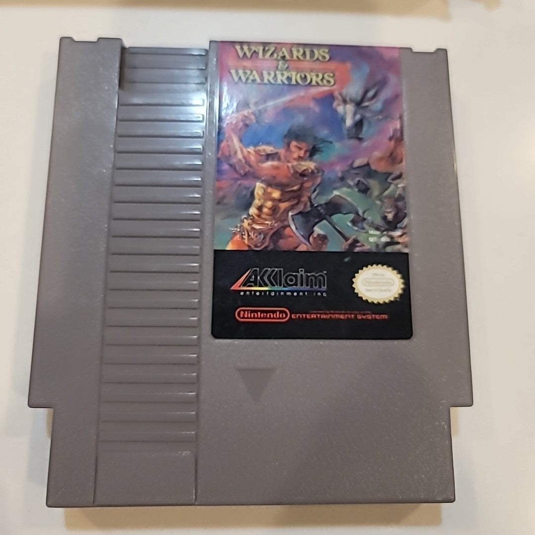 Wizards & Warriors Nintendo NES Cartridge W/ Original Box Acclaim
