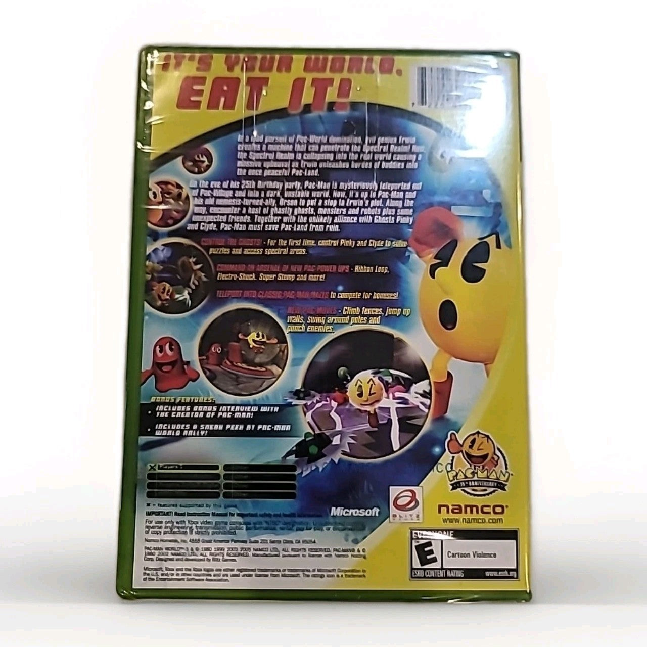 New Pac-Man World 3 Microsoft Xbox 2005, Factory Sealed
