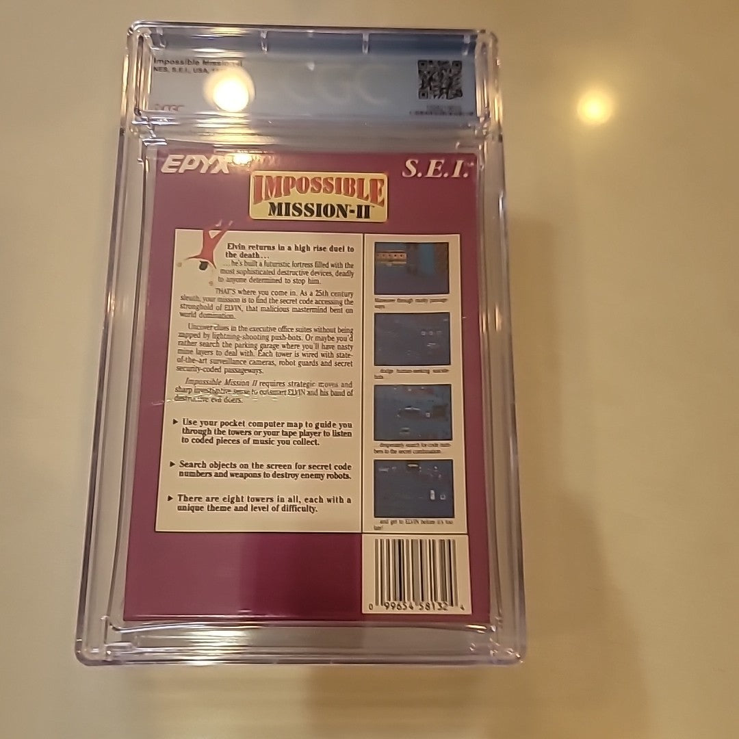 Impossible Mission II 2 Nintendo NES Sealed New CGC 9.8 A++ Graded