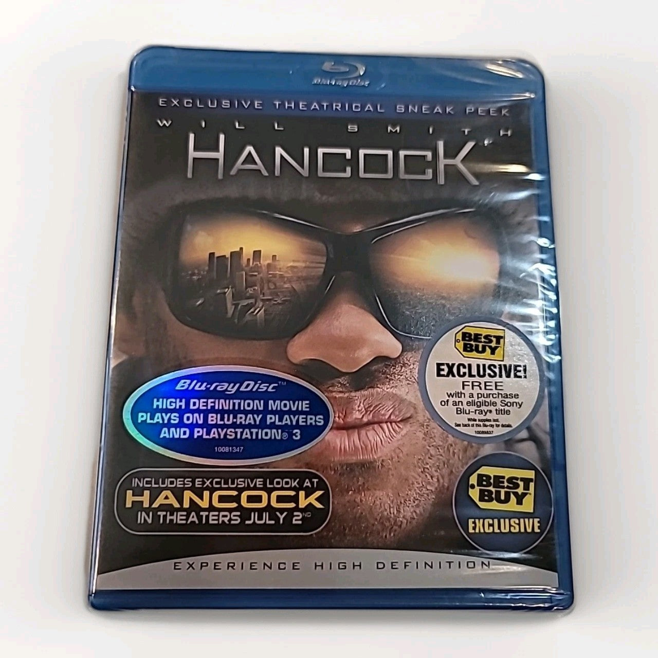 Hancock (Blu-ray, Best Buy Exclusive, 2008) - FACTORY SEALED