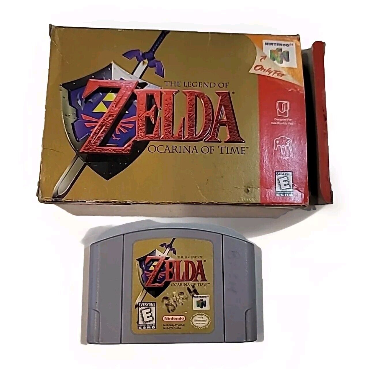 Zelda Ocarina of Time Nintendo 64 Box & Game
