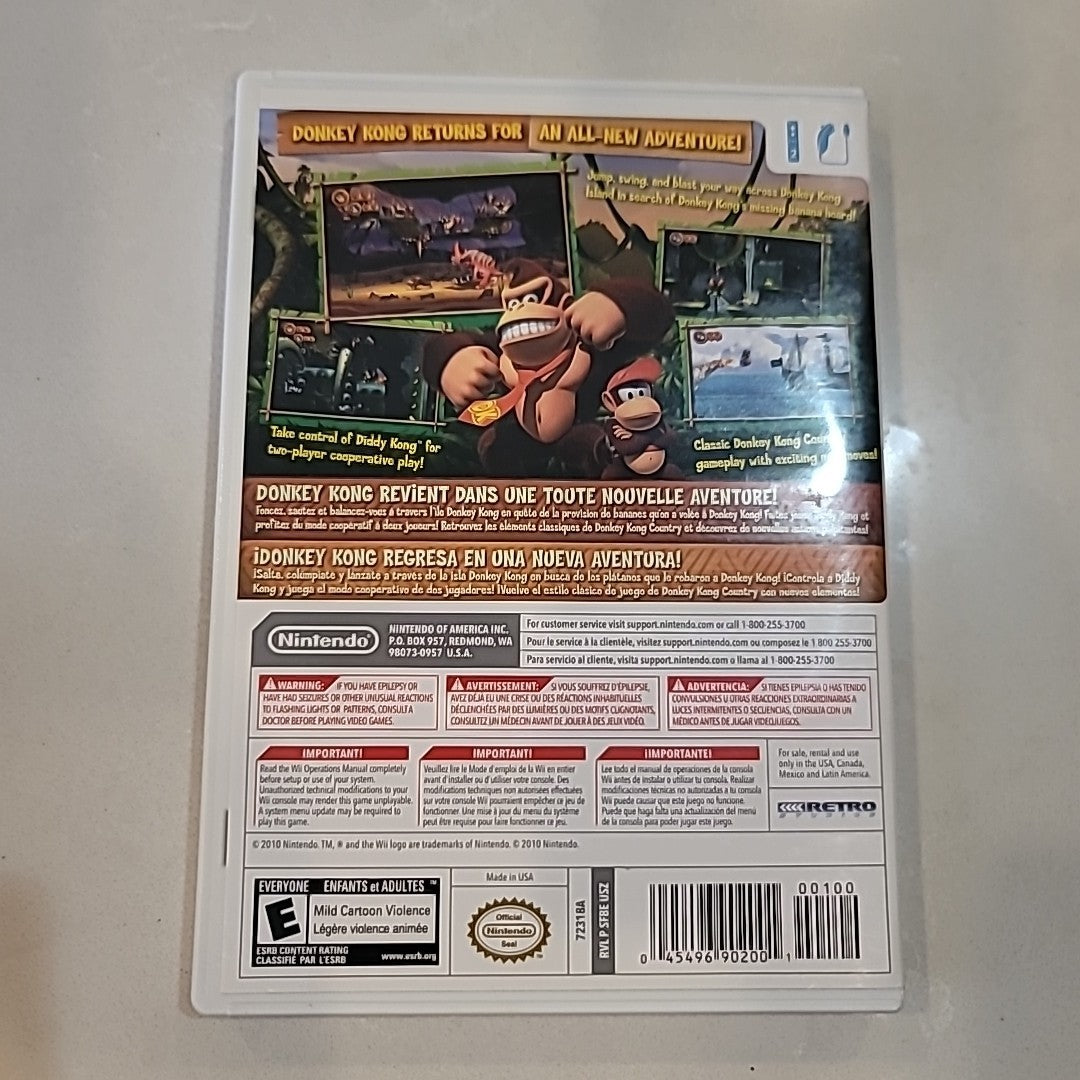 Donkey Kong Country Returns for Nintendo Wii Complete CIB