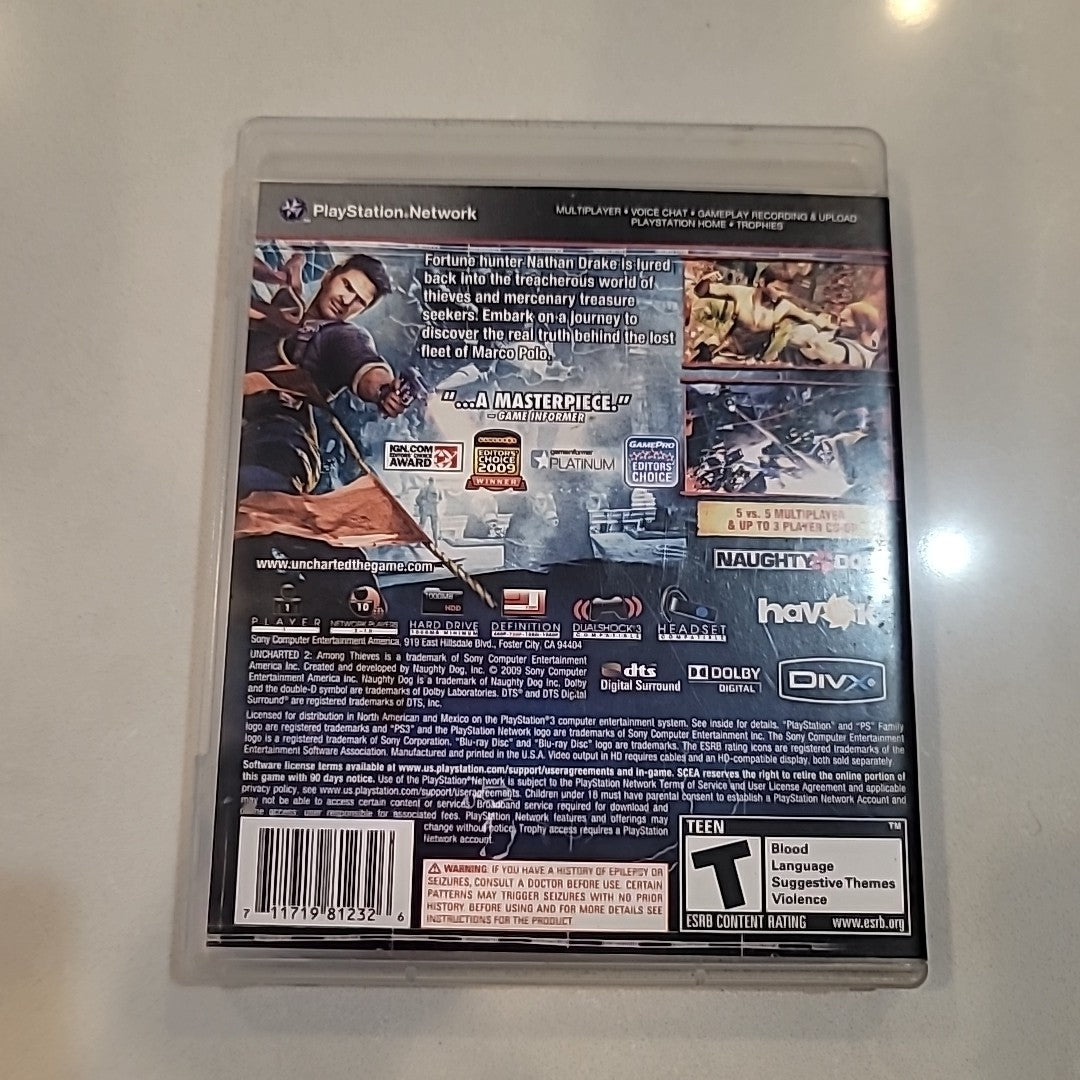 Uncharted 2 Among Thieves (Sony Playstation 3, PS3) Complete CIB Tested