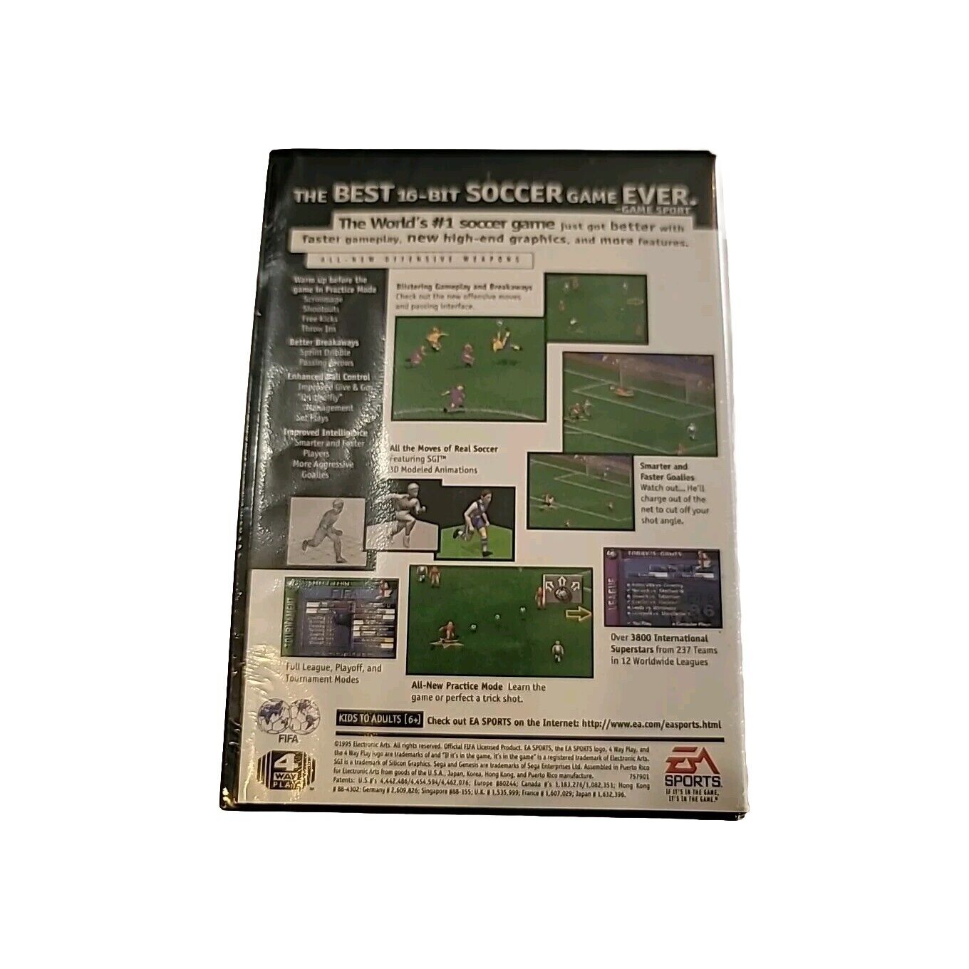 FIFA Soccer 96 (Sega Genesis, 1996) Brand New, Factory Sealed