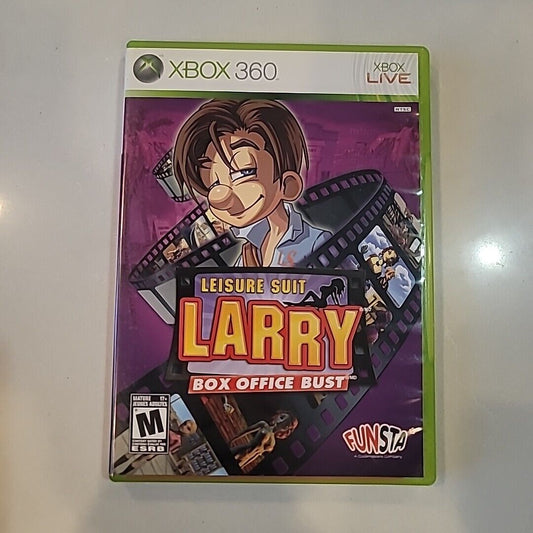 Leisure Suit Larry Box Office Bust (Microsoft Xbox 360, 2009) Complete Cib