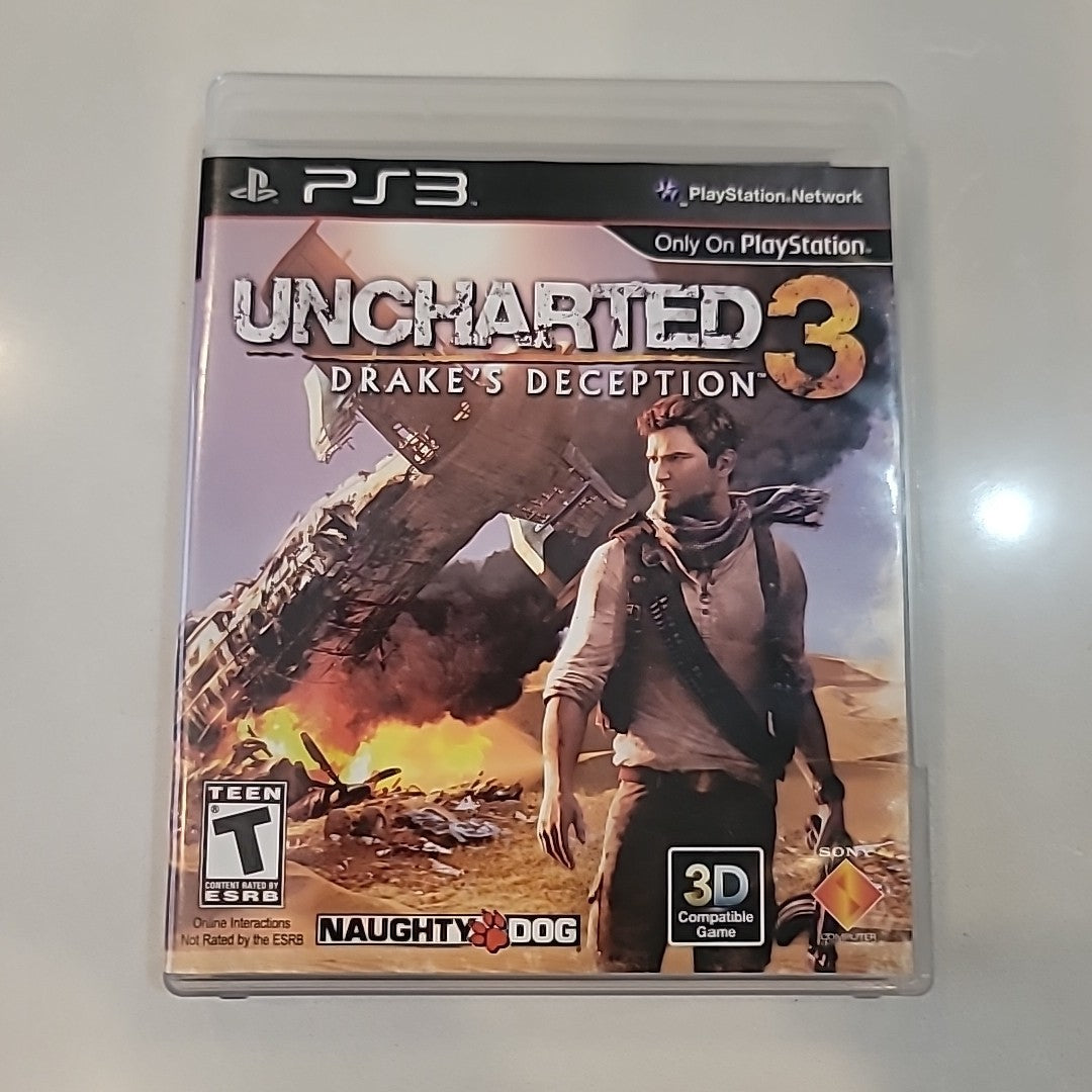 Uncharted 3: Drake's Deception (PlayStation 3, PS3) Complete in Box CIB - Tested