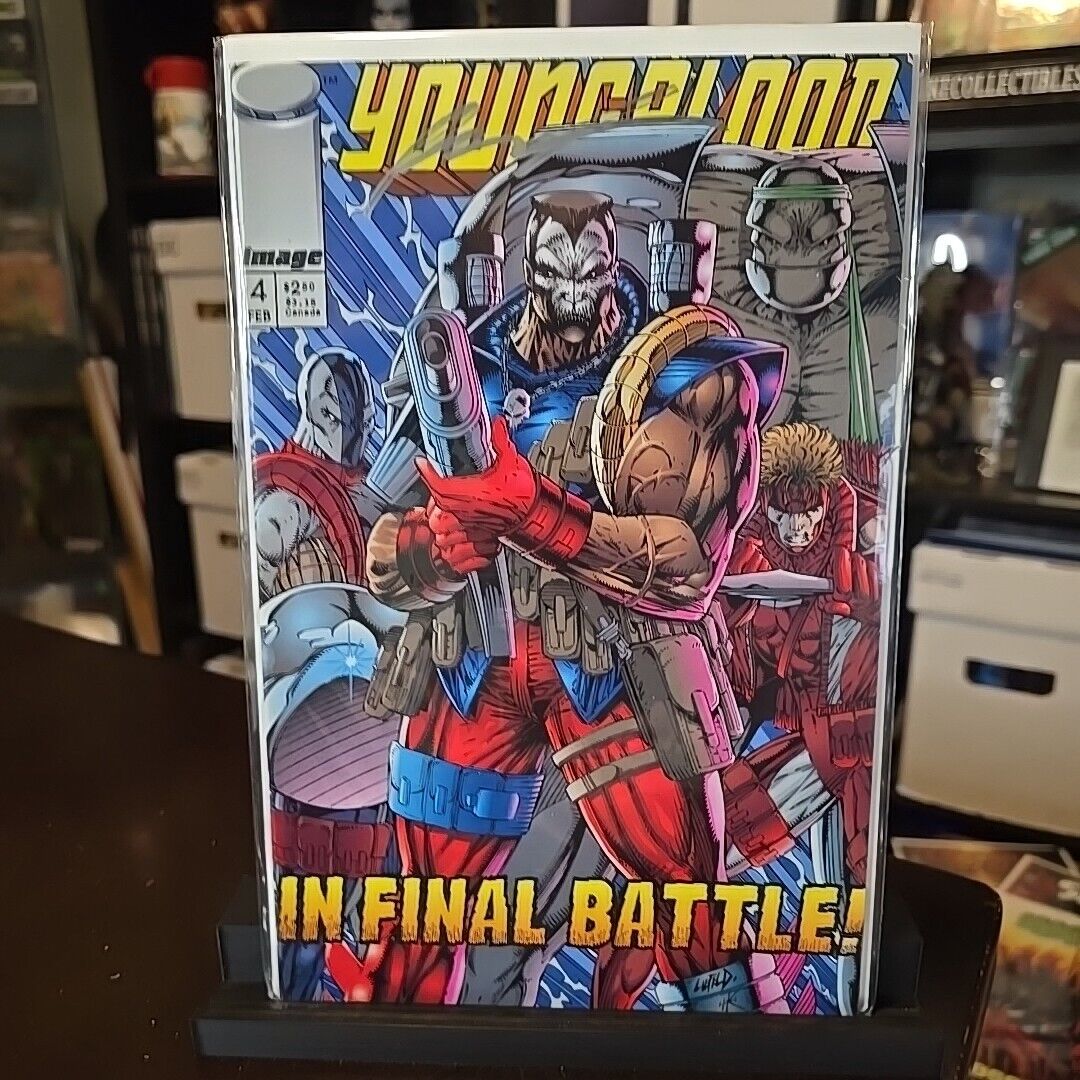 Youngblood #4  Signed Rob Liefeld (1993) Image Comics VF+