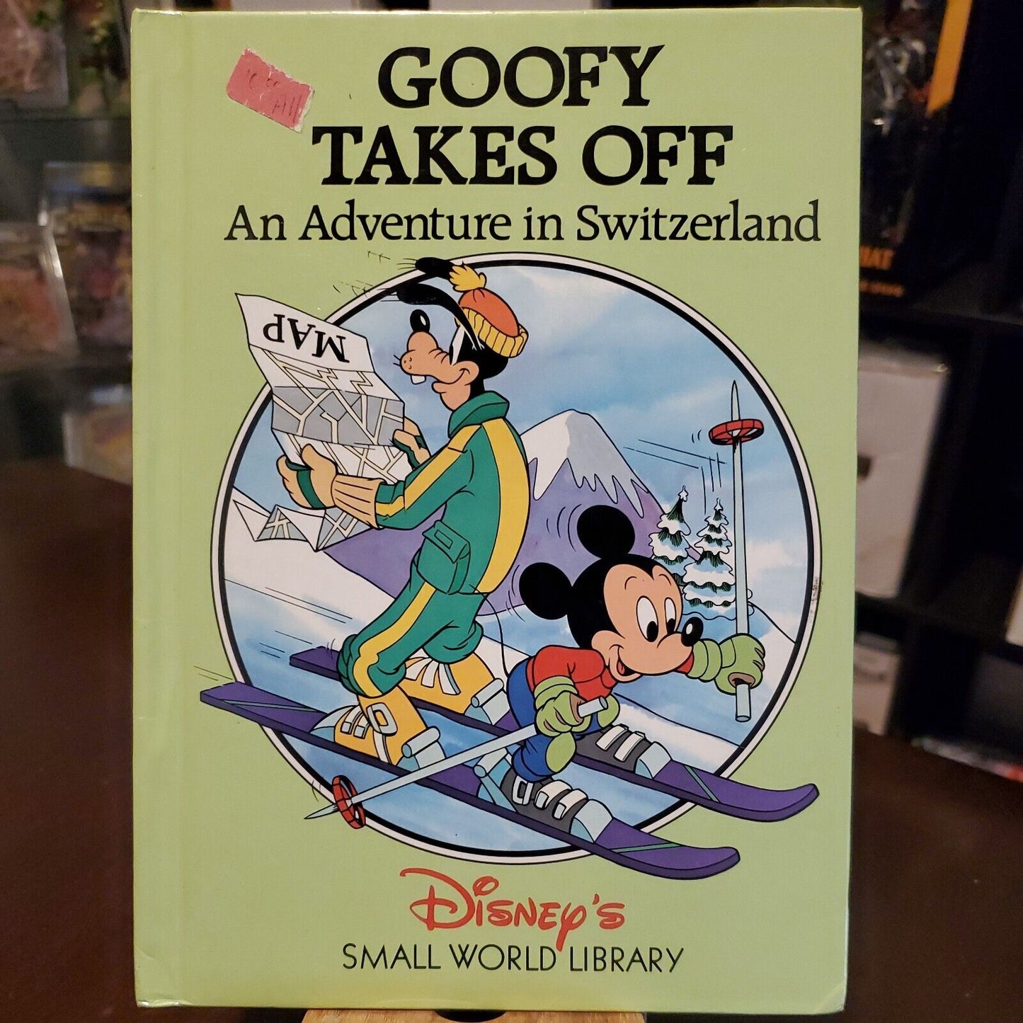 GOOFY TAKES OFF ADVENTURE IN SWITZERLAND Disney's Small World Library book148b